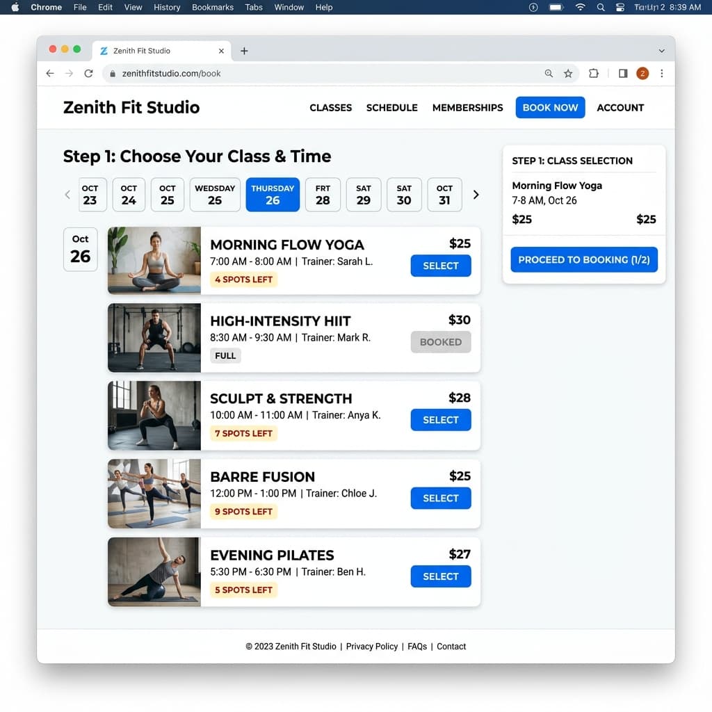 Summit Fitness after redesign
