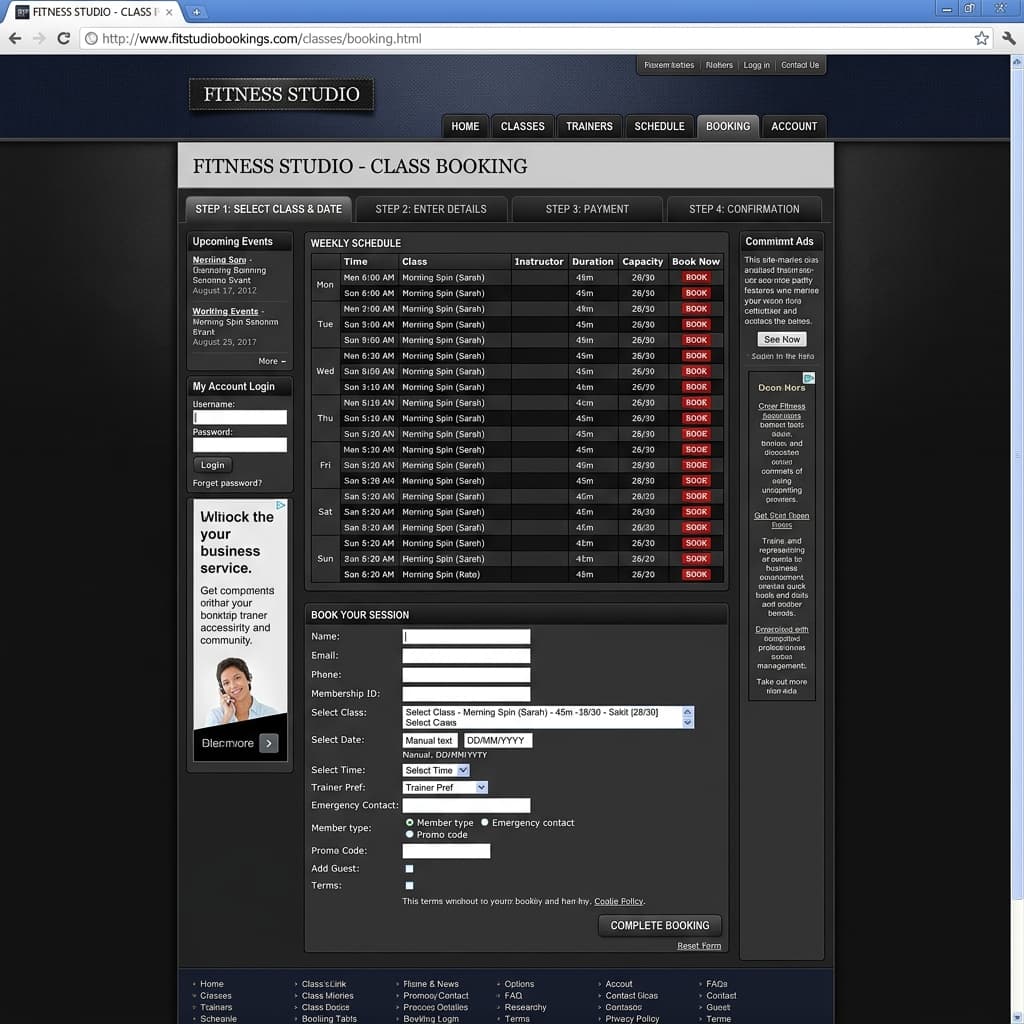 Summit Fitness before redesign
