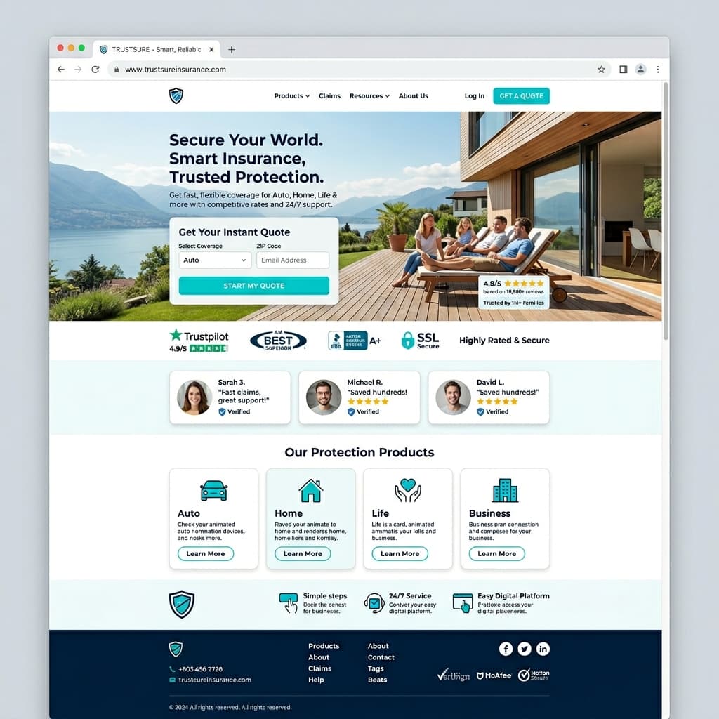 Coastal Insurance after redesign